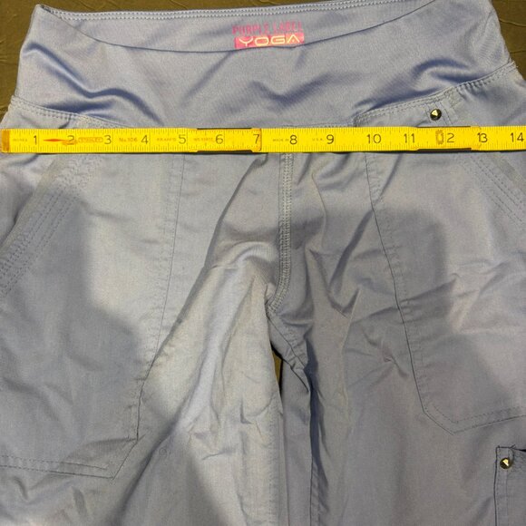 Healing Hands Purple Label Yoga Scrub Pants – XS Petite, Light Blue, NWOT - Picture 4 of 5